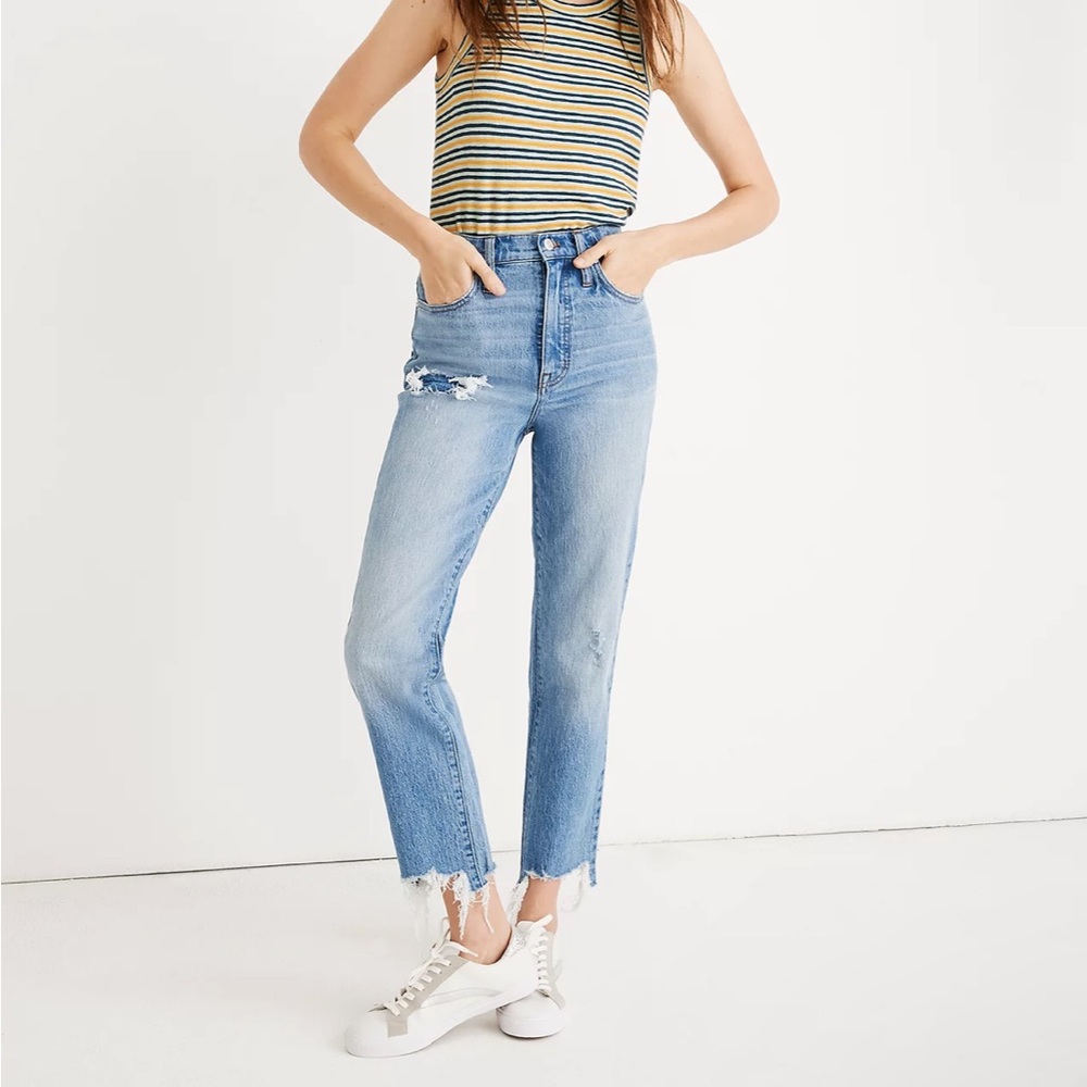 Madewell Classic Straight Jeans, Corrie Wash